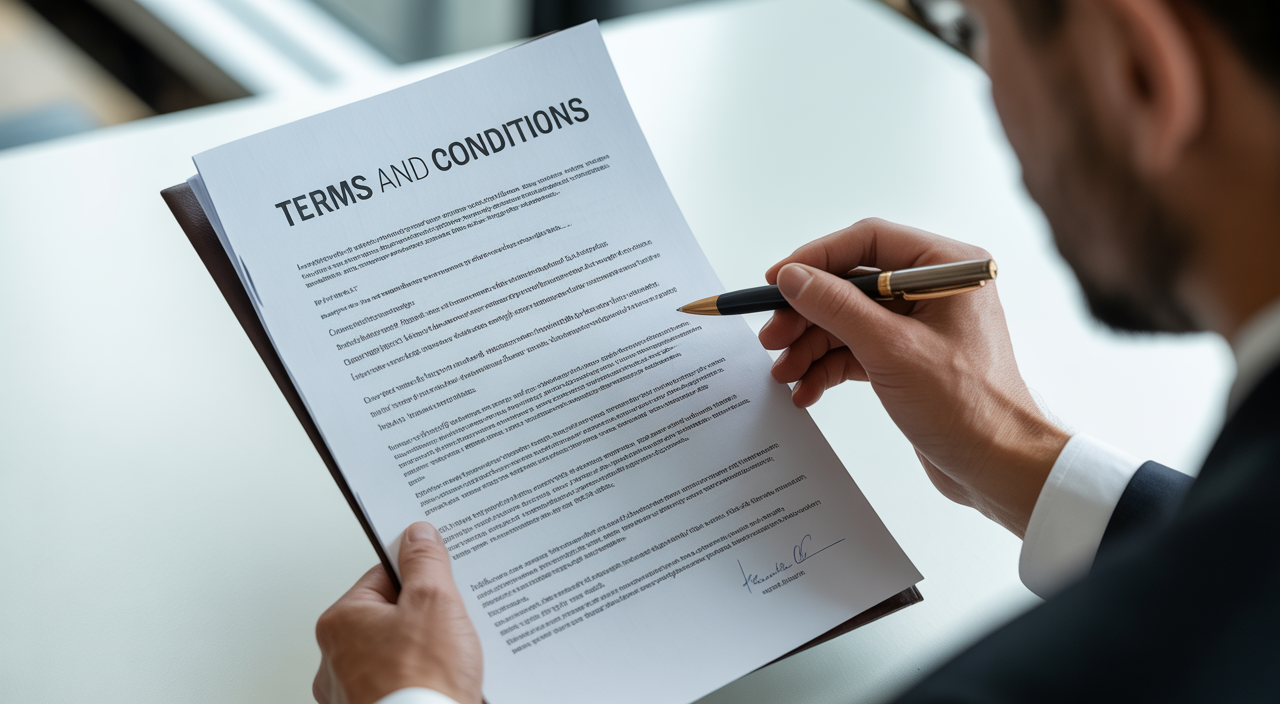 terms and conditions lawyer drafting website policies for an online business