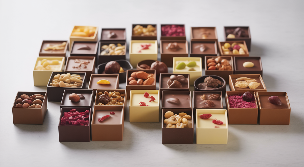 assorted gourmet chocolates displayed for online purchase in India